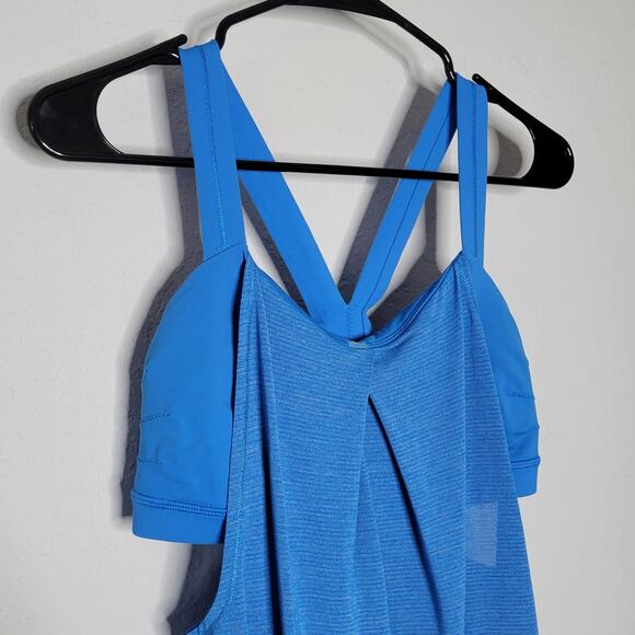 Lululemon Blue Rest Less Cinch Waist Activewear Tank Top Women's 6/8 - Picture 3 of 10